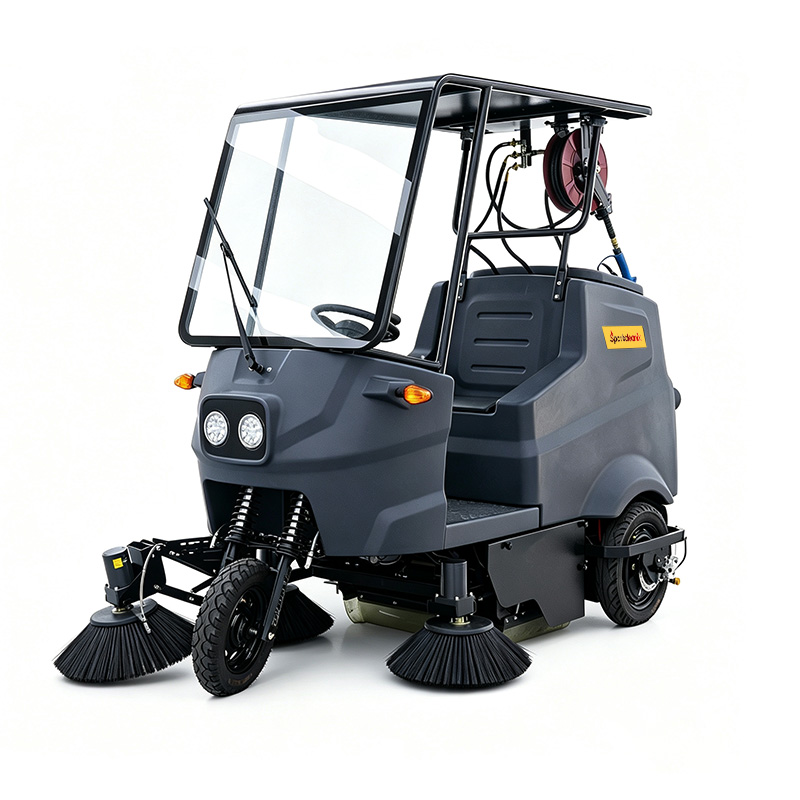 New Arrival 3 Side Brush Outdoor Industrial Road Sweeper Commercial Floor Cleaning Machine