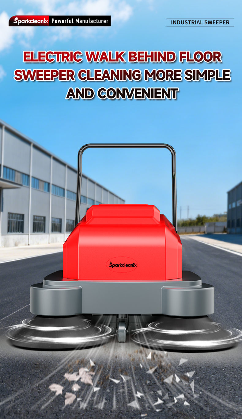 hand push walk behind floor sweeper