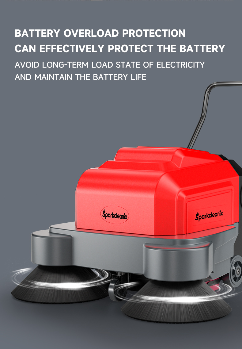 hand push walk behind floor sweeper