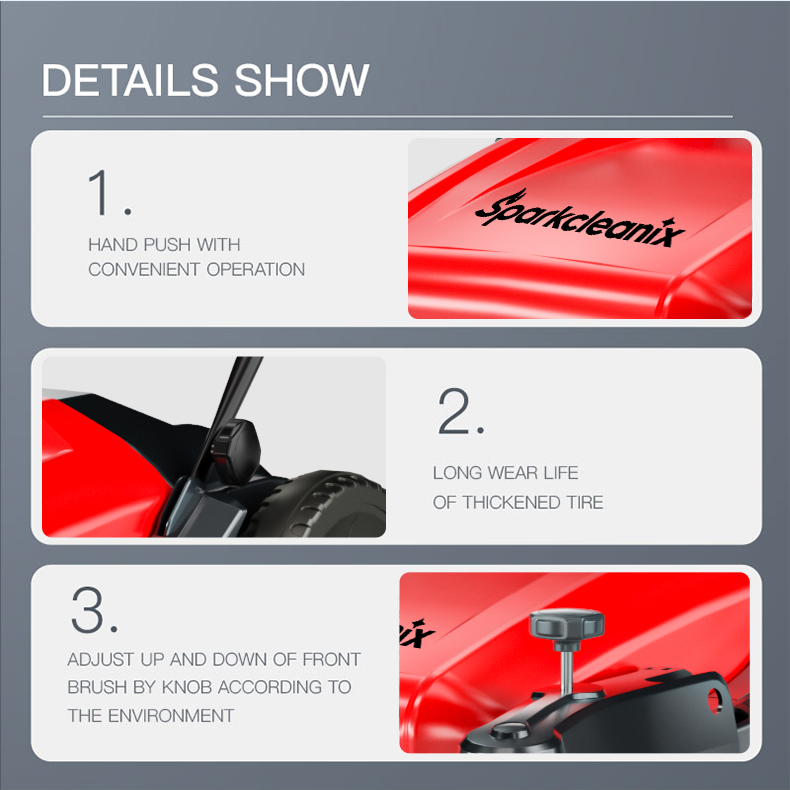 Manual floor sweeper 