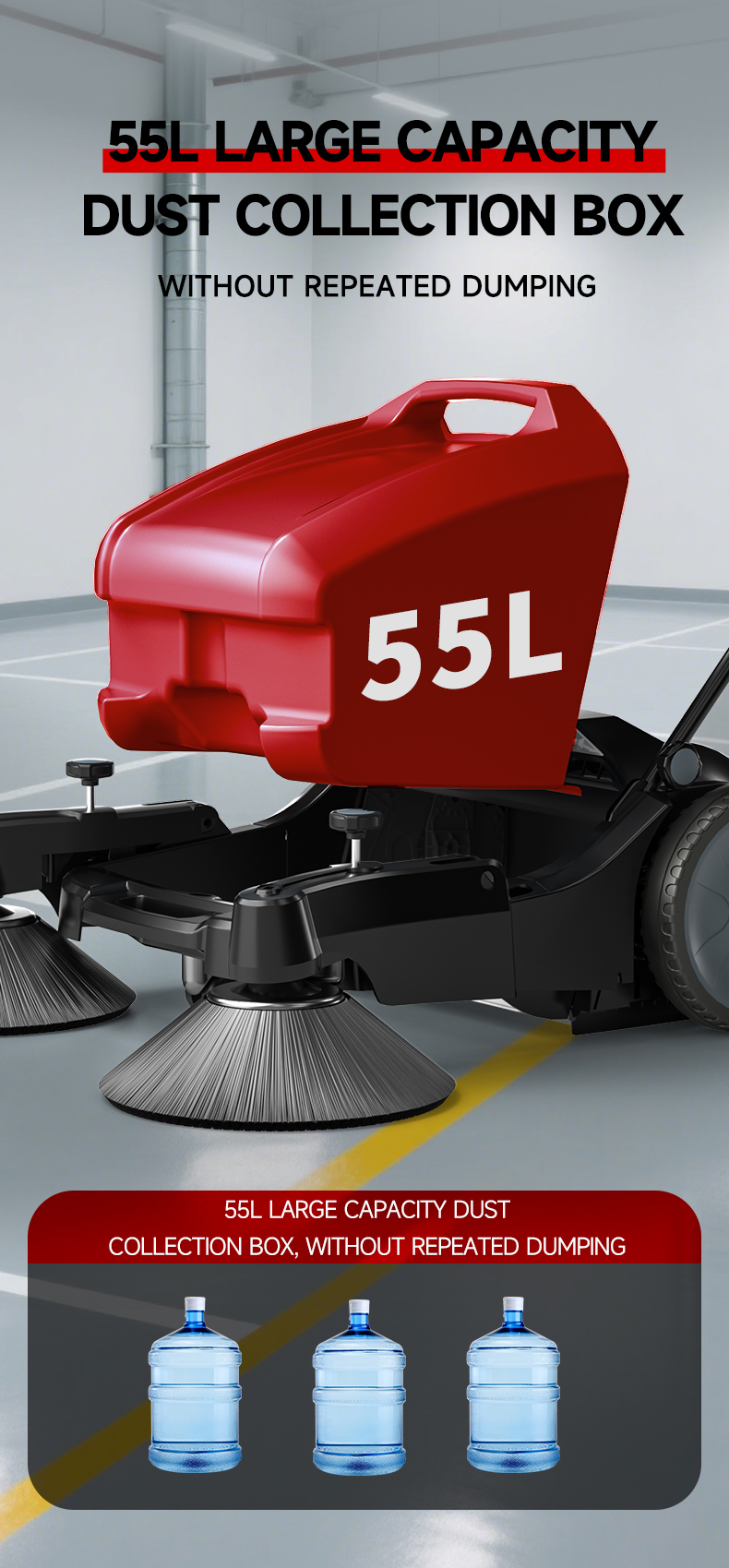 Manual floor sweeper 