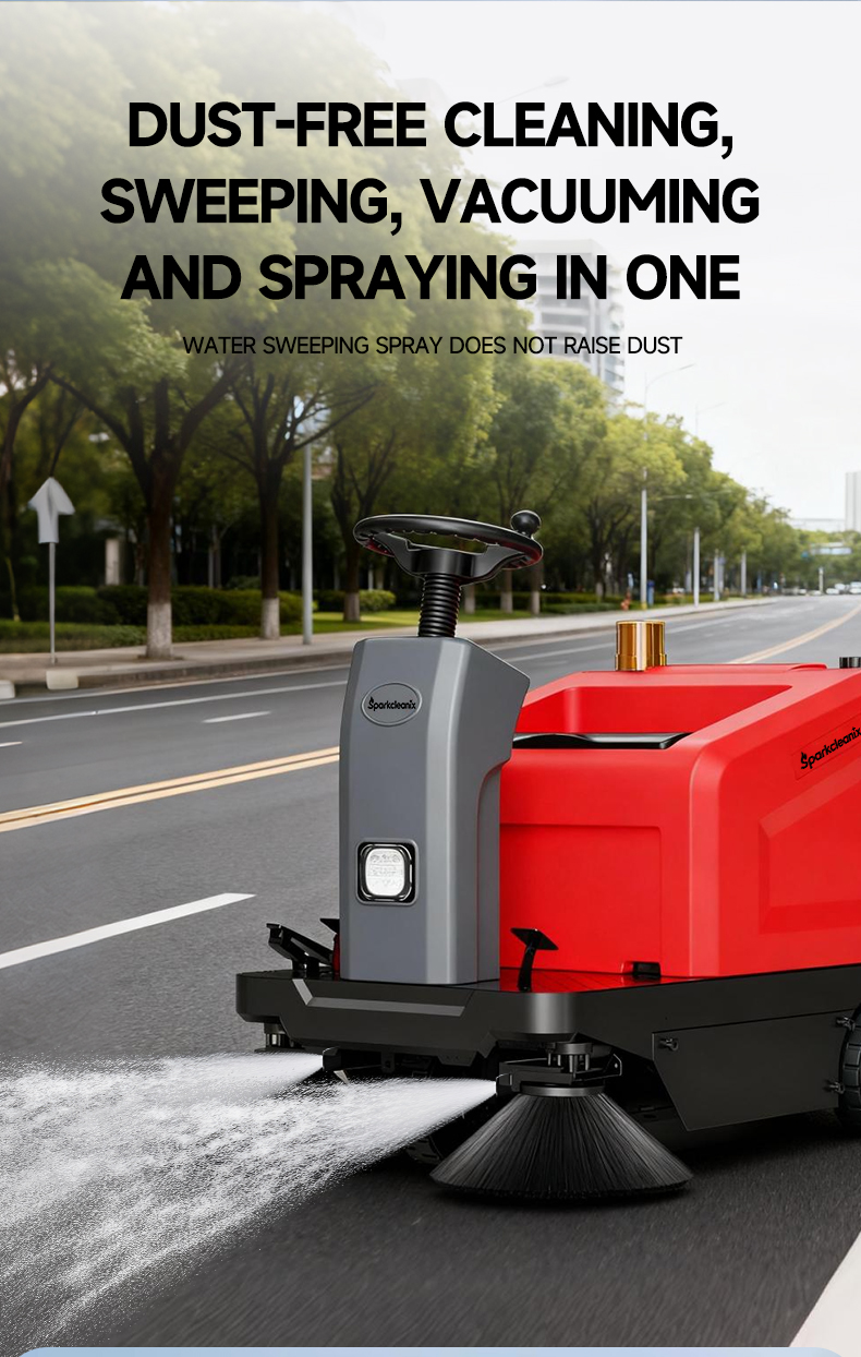 electric ride on floor sweeper