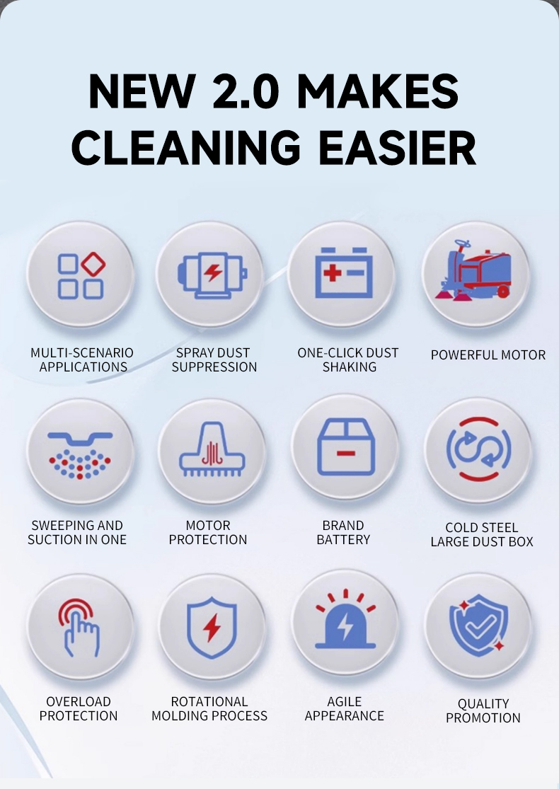 electric ride on floor sweeper