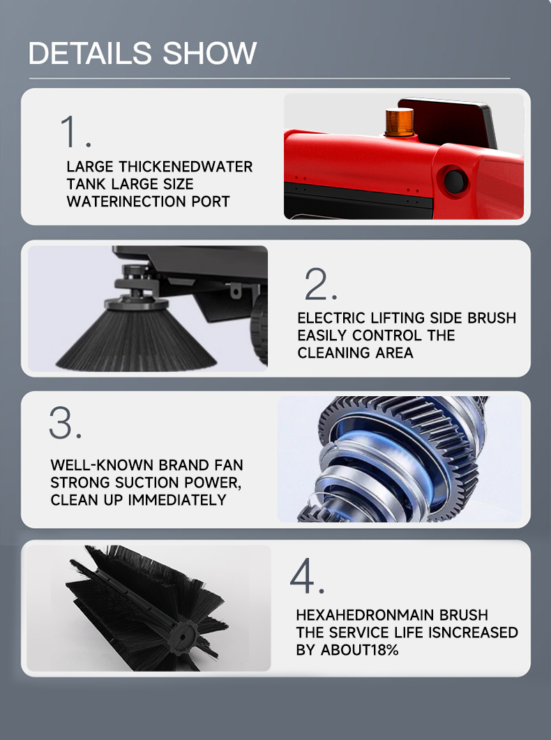 Industrial Commercial Ride On Floor Sweeper