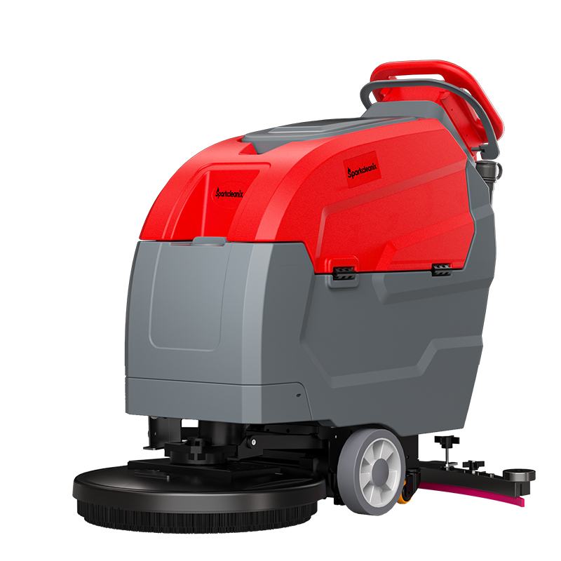 Industrial floor scrubber