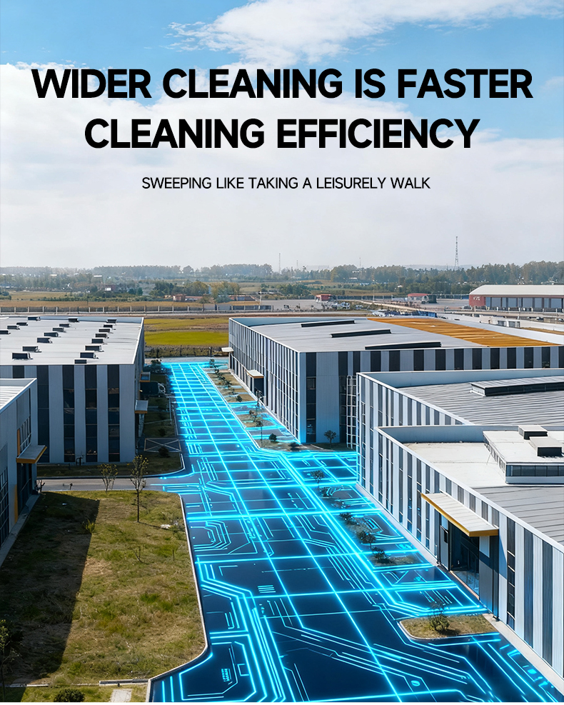 Full Enclosed Ride on Floor Sweeper Truck 