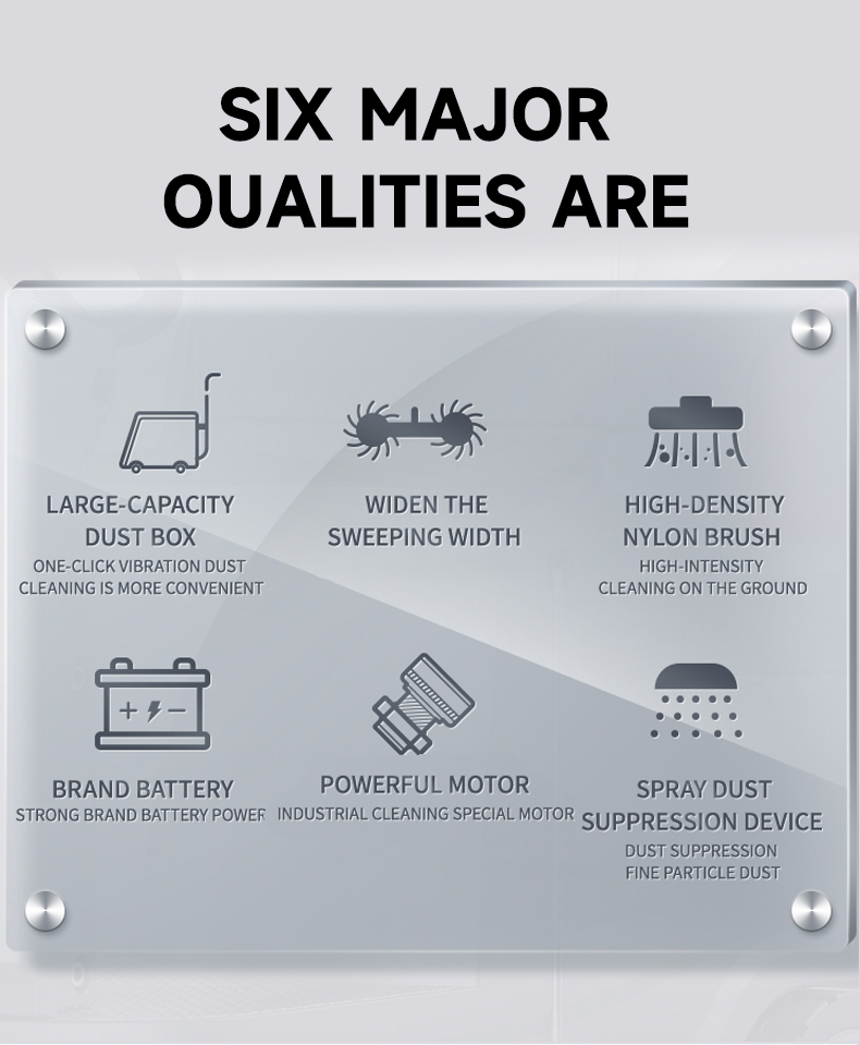 electric outdoor full-closed ride on cleaning truck