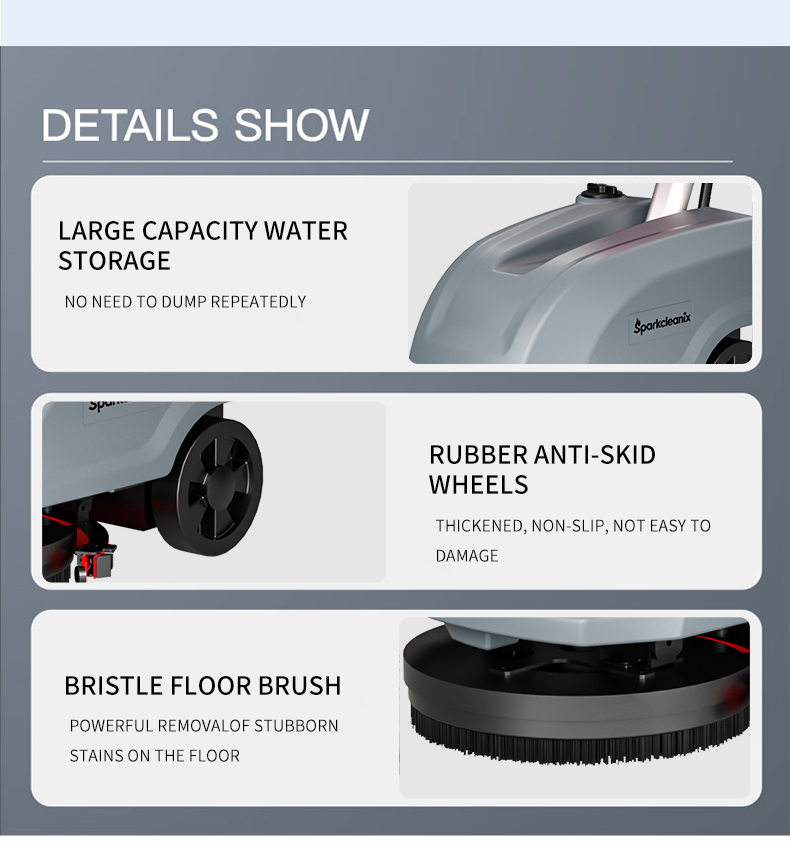 walk behind floor scrubber