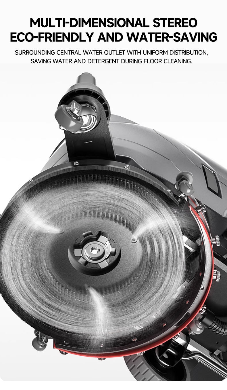 hand push manual floor scrubber