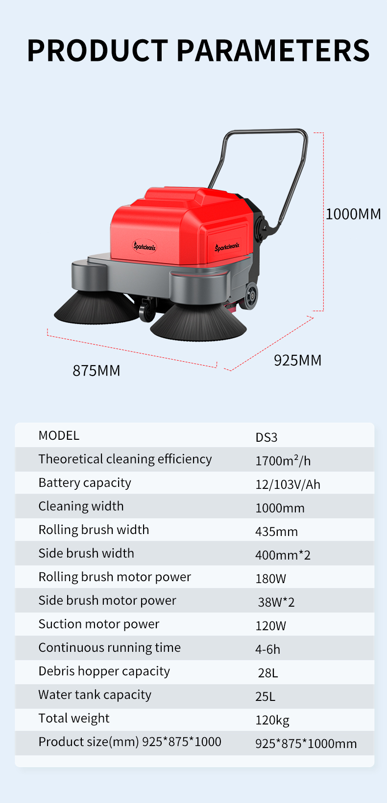 Hand Push Floor Sweeper