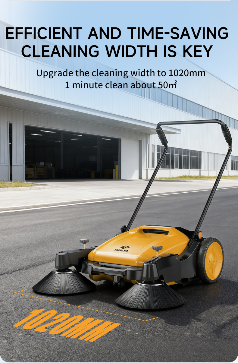 Manual floor sweeper 
