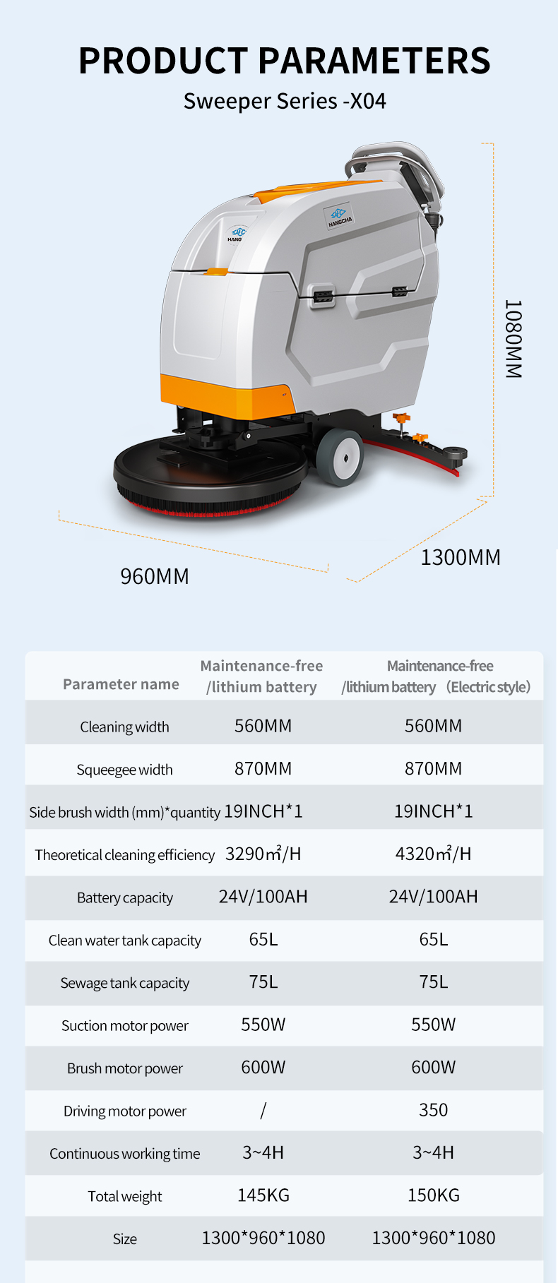 self propelled walk behind floor scrubber