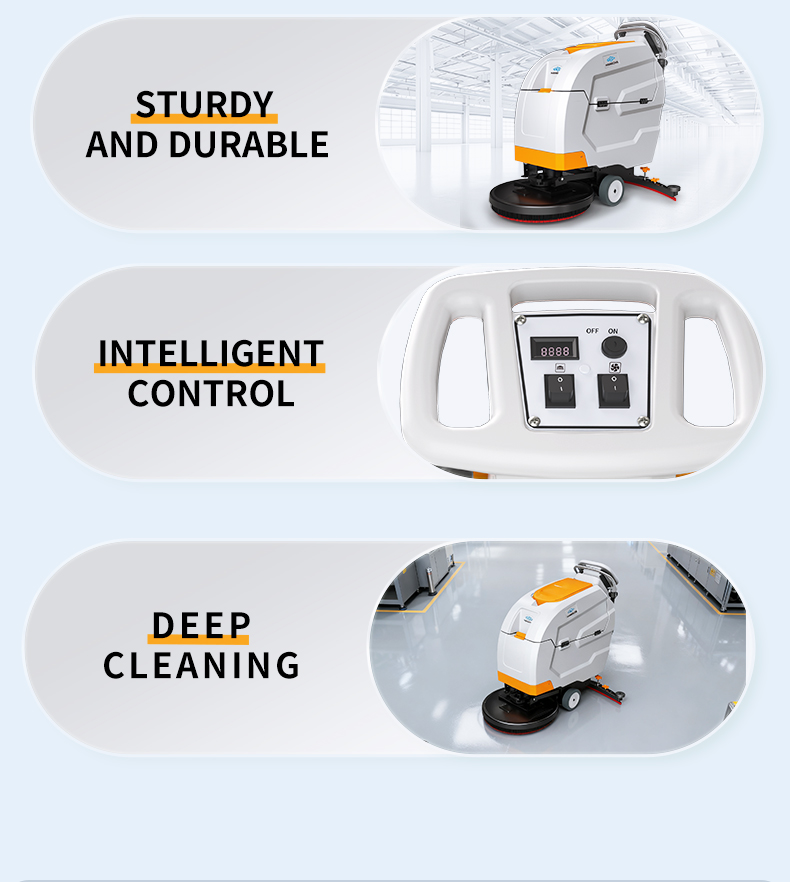 self propelled walk behind floor scrubber 