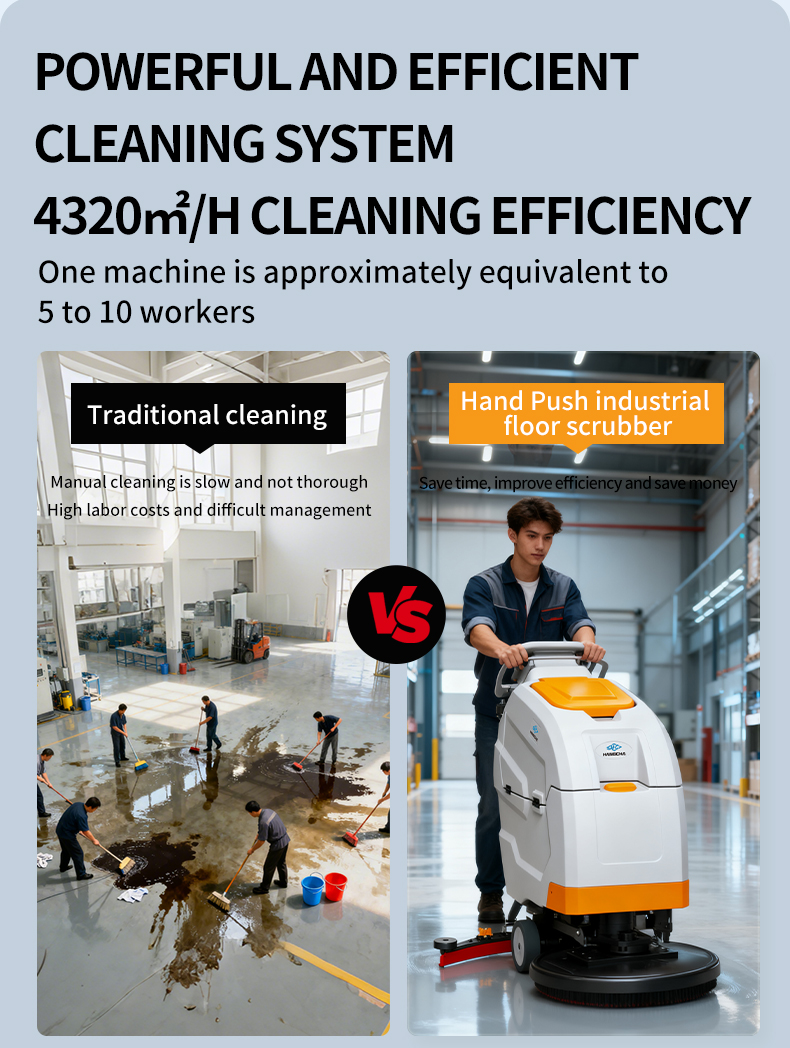 self propelled walk behind floor scrubber 