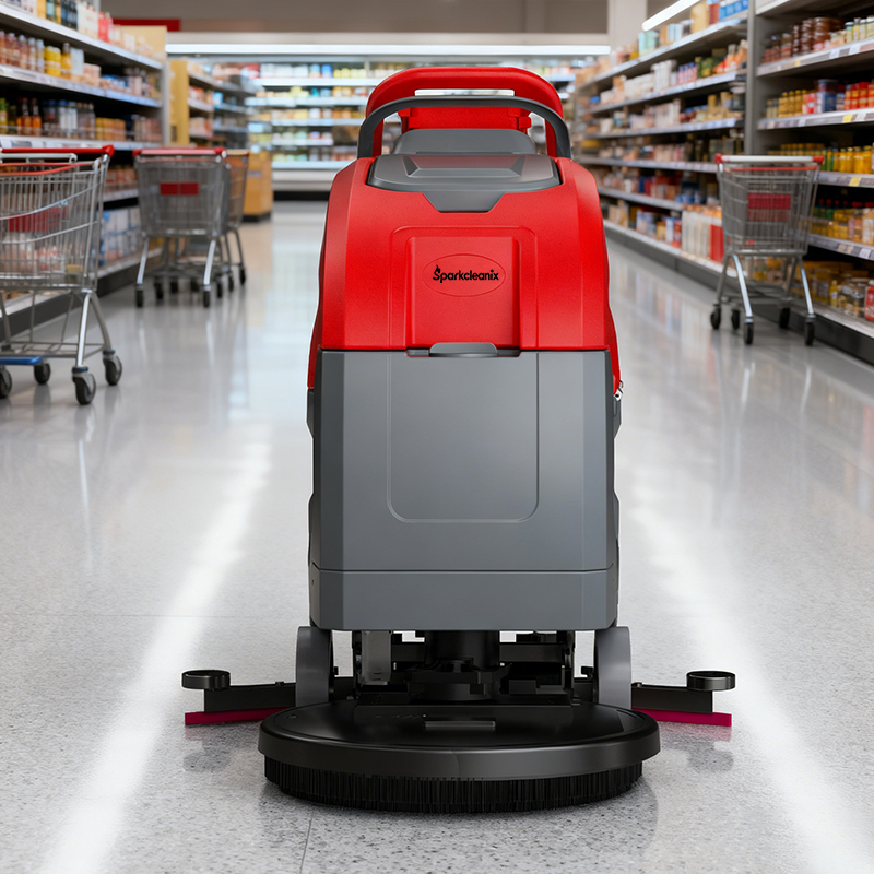 walk behind floor scrubber